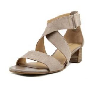 Naturalizer Womens Adele Fabric Open Toe Casual Ankle Strap Sandal 8.5